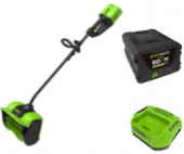 Снегоуборщик аккумуляторный Greenworks GD60SSK4, 60V, 30 см, бесщеточный, c АКБ 4Ач и ЗУ