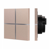 Arlight INTELLIGENTIGHT Сенсорная панель KNX-304-13-IN Champagne (BUS, Frameless) (IP20 Металл, 2 года)