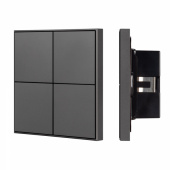 Arlight INTELLIGENTIGHT Кнопочная панель KNX-304-23-IN Black (BUS, Frame) (IP20 Металл, 2 года)