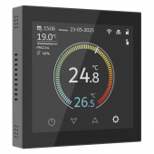 Умный сенсорный терморегулятор с LCD дисплеем черный W1851108