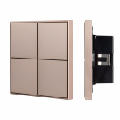 Arlight INTELLIGENTIGHT Кнопочная панель KNX-304-23-IN Champagne (BUS, Frame) (IP20 Металл, 2 года)
