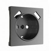 Накладка для розетки USB  (графит матовый) W1179564