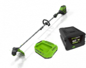 Триммер аккумуляторный Greenworks GD60LTK4, 60V, 40 см, бесщеточный, c АКБ 4Ач и ЗУ