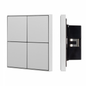 Arlight INTELLIGENTIGHT Кнопочная панель KNX-304-23-IN Silver (BUS, Frame) (IP20 Металл, 2 года)