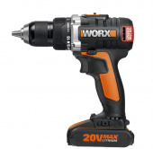 Дрель-шуруповерт аккумуляторная WORX BL WX175, 20В, бесщеточная, 2Ач x2, кейс