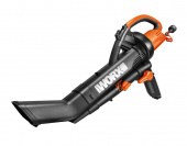 Воздуходув-Садовый Пылесос WORX WG505E, 3000Вт, 335 км/ч, 10м3/мин