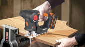 Лобзик аккумуляторный-сабельная пила WORX Axis WX550, 20В, 2Ач x1, кейс