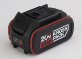 УШМ аккумуляторный KRESS, KU801, 20В, 2*4,0 А/ч, кейс