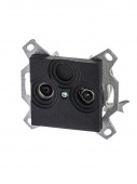Розетка TV-R Levit оконечная антрацит ABB 2CHH083503A6063