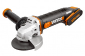 Угловая шлифмашина аккумуляторная WORX WX800,20В, 115 мм, 2*2,0Ач, кейс