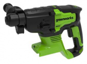 Перфоратор аккумуляторный бесщеточный Greenworks GD24SDS2K4,  2 ДЖ, 24V, c 1хАКБ 4 Ач и ЗУ в сумке