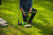 Угловая шлифовальная машина, аккумуляторная Greenworks GD24AG, 24V,  бесщеточная без АКБ и ЗУ