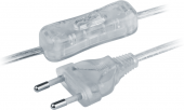 Шнур 61 723 NPS-FS-170-2х0.5-TR 1.7м с выкл. прозр. Navigator 61723