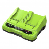 Быстрое зарядное устройство на 2 слота Greenworks G40UC8,40V
