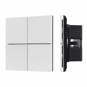 Arlight INTELLIGENTIGHT Кнопочная панель KNX-304-23-IN White (BUS, Frameless) (IP20 Металл, 2 года)