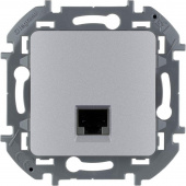 Механизм розетки компьютерной Inspiria RJ45 кат.6 UTP алюм. Leg 673832
