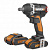 Гайковерт аккумуляторный WORX BL WX279, 20В, бесщеточный, 2Ач x2, кейс