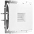 Розетка Ethernet RJ-45 cat. 6A экранированная (белый матовый) W5120001
