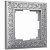 Рамка на 1 пост Antik (матовый хром) W0011522
