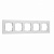 Рамка из стекла на 5 постов Senso белый soft-touch W0053101